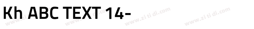 Kh ABC TEXT 14字体转换